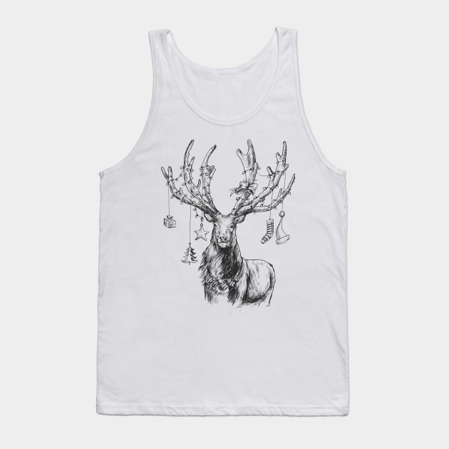 Reindeer Tank Top by Whatastory